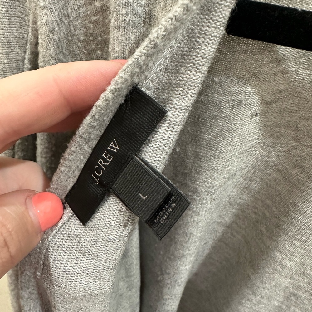 J.Crew reversible V-back long-sleeve tunic or pullover sweater - Picture 3 of 5
